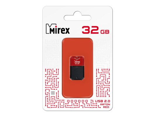USB Флеш Mirex 32Gb ARTON RED (13600-FMUART32)
